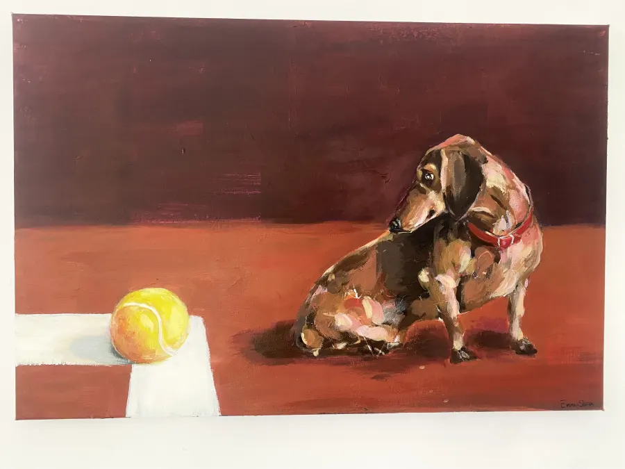 Clay Season original mixed media painting by Emma-Sofia