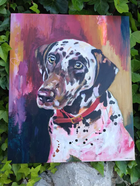 Daisy Dalmatian original painting by Emma-Sofia