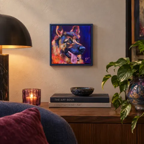 The German Shepherd room view
